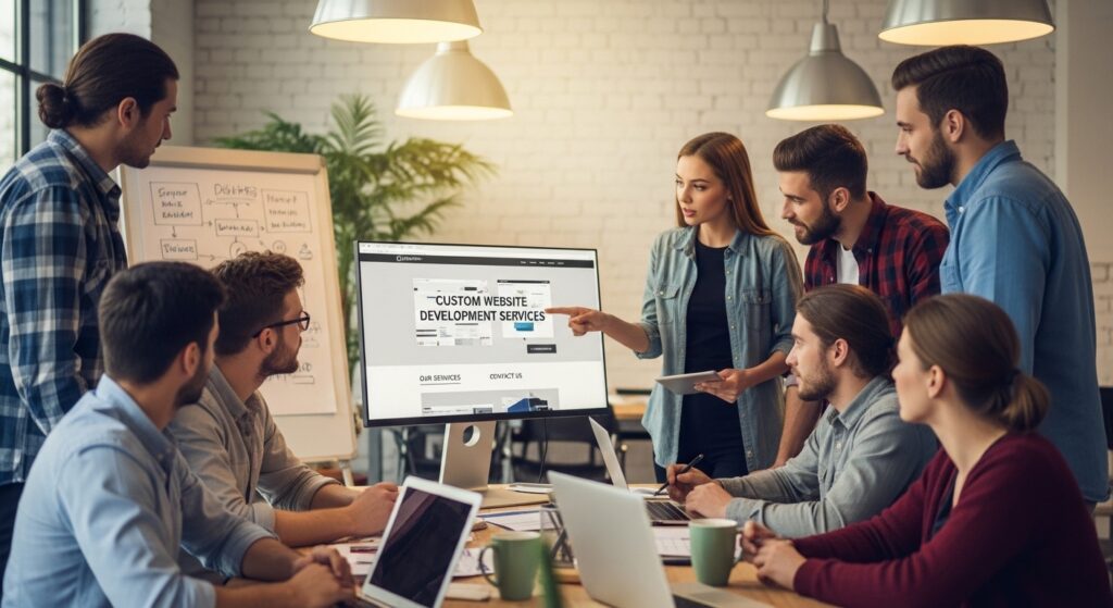 secure custom coded website development process