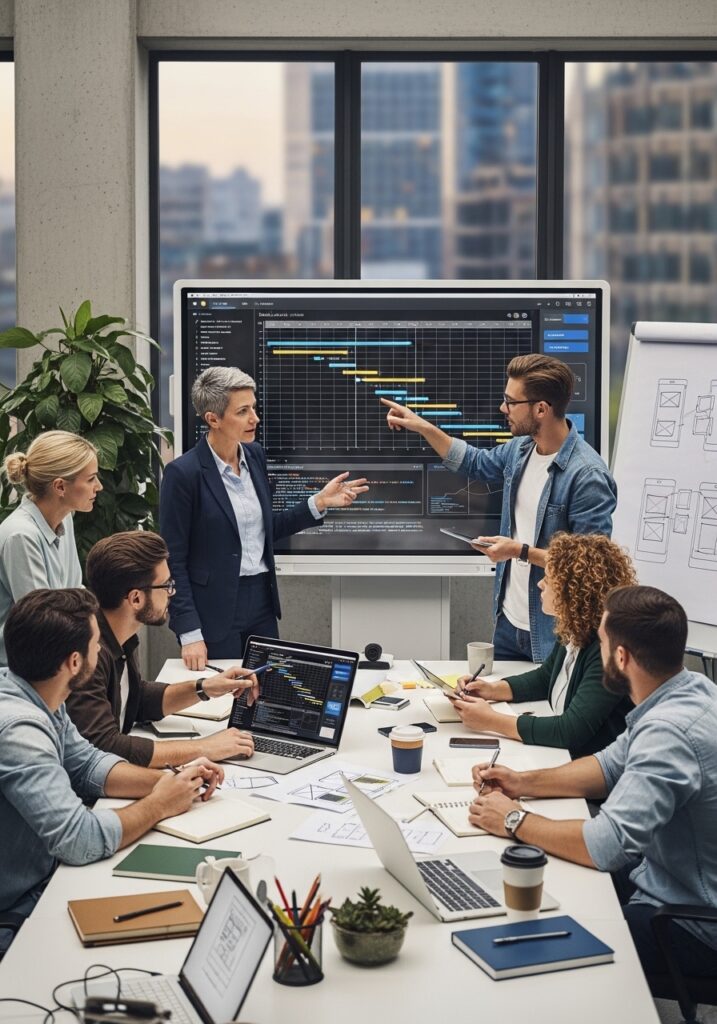 professional web development and SEO strategy discussion